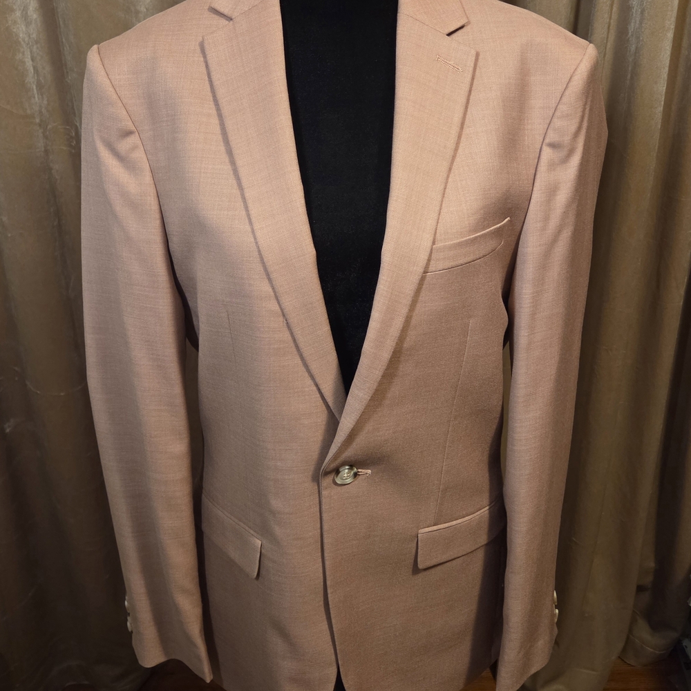 Topman Men's Blazer in Soft Pink